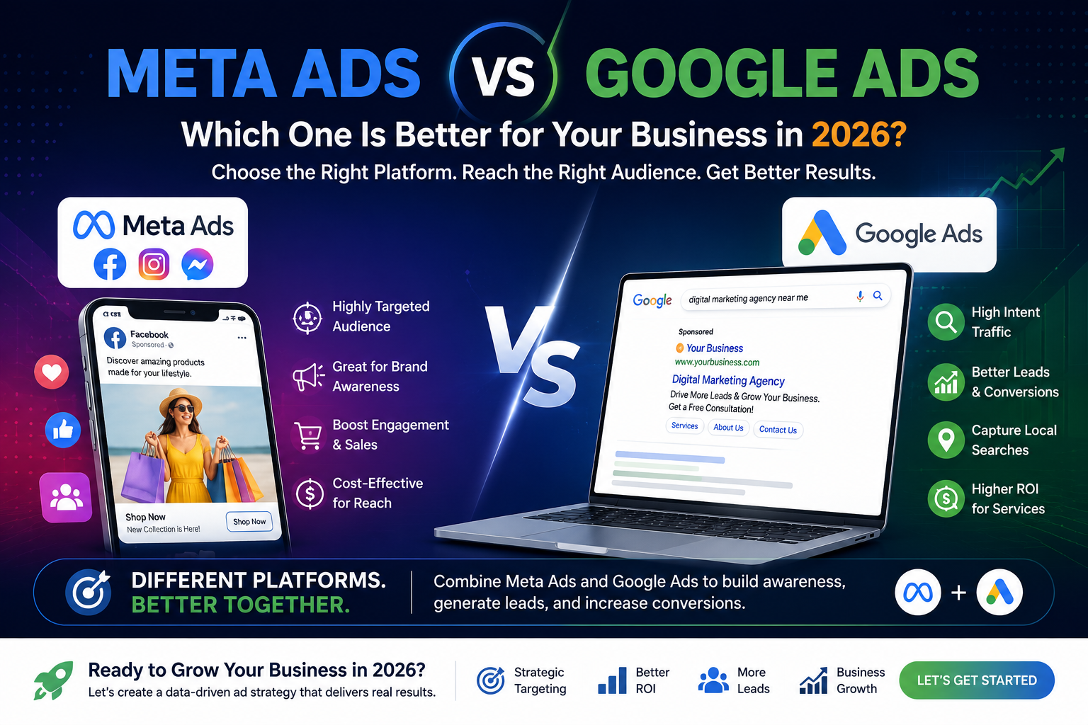 Meta Ads vs Google Ads Which One Is Better for Your Business in 2026